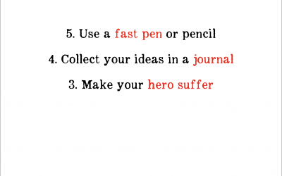 7: FIVE TOP WRITING TIPS OF ALL TIME, MAKE YOUR HERO SUFFER – Michael Wagner